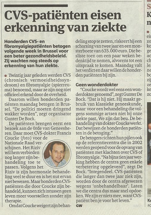 artikel in GvA - protestactie