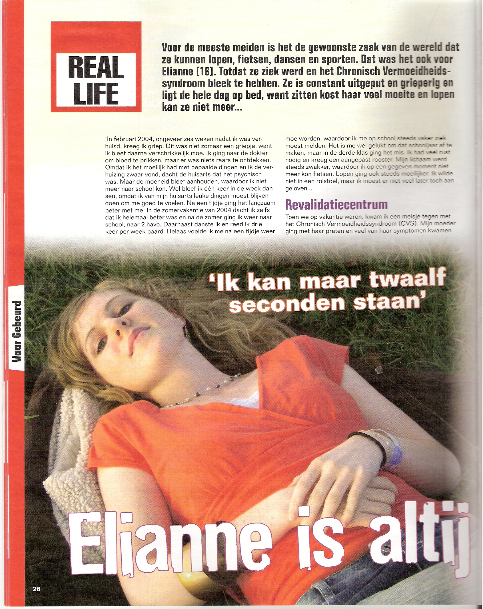 Pagina 1, interview Elianne